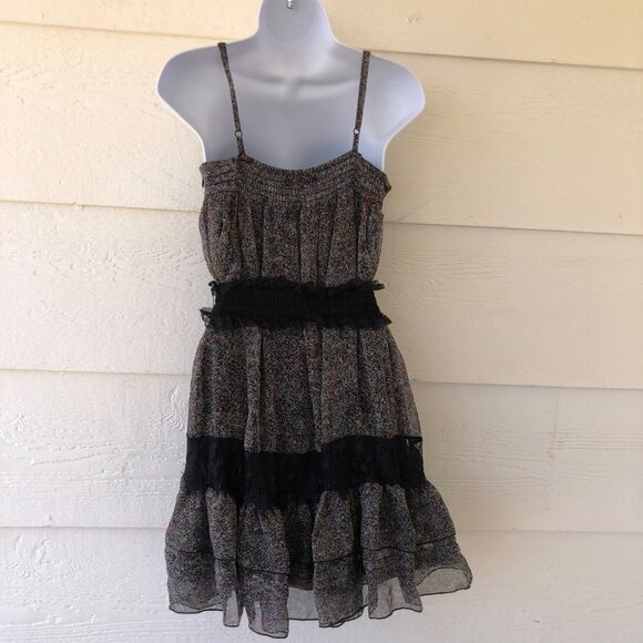 Ryu Flirty Spaghetti Strap Mini Dress Size Small Whimsical Punk - Picture 10 of 16